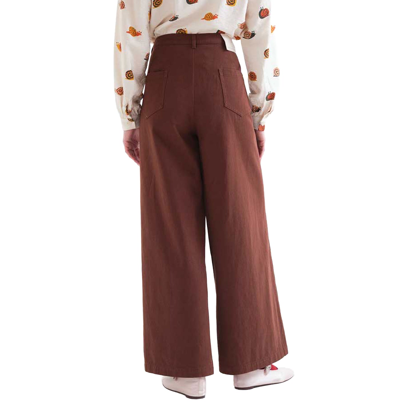 COMPAÑÍA FANTÁSTICA Pantaloni in denim marrone