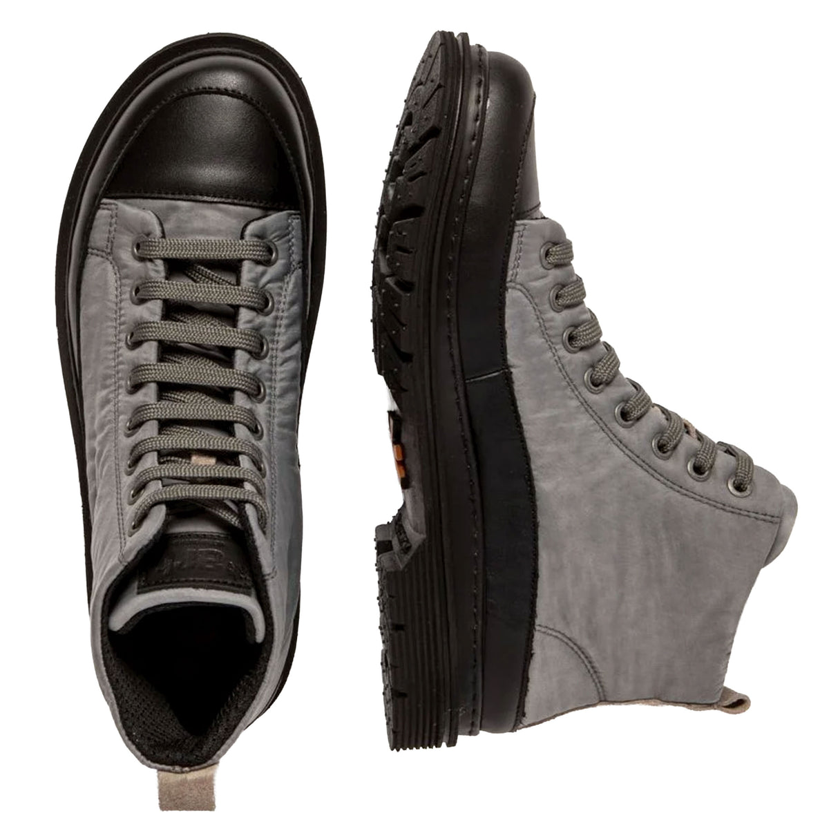 ART COMPANY Sneakers Alte in Nylon Grigio e Nero