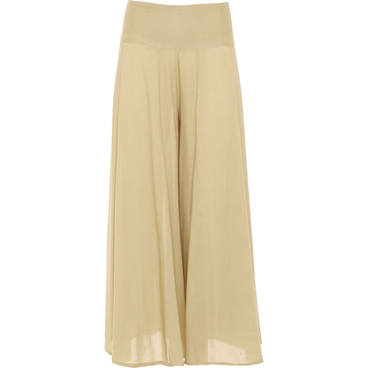 BABA DESIGN Pantaloni VISCOSE FLARE Sabbia