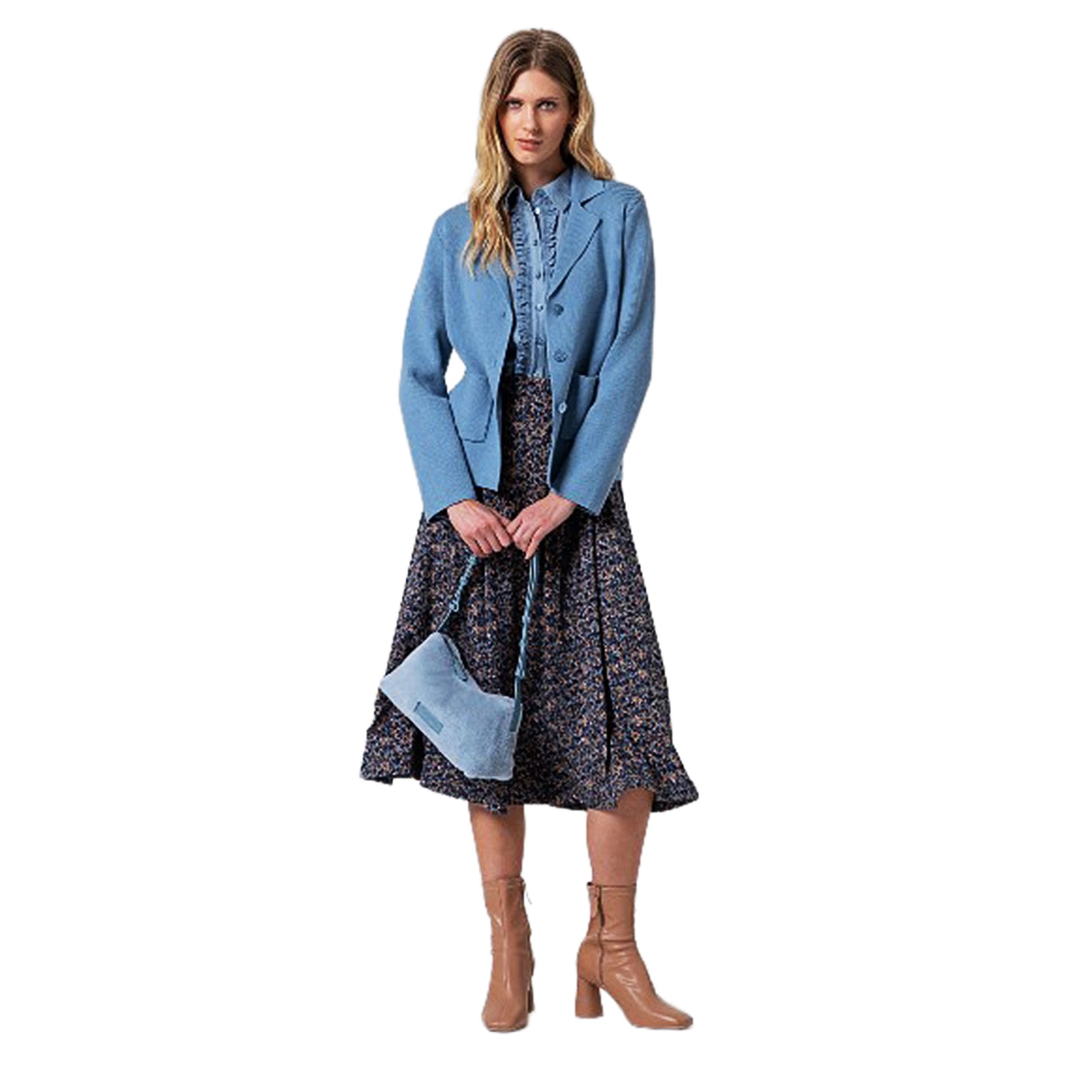 SURKANA - Giacca in maglia con collo a revers e tasche-SURKANA-VIALESCARPE