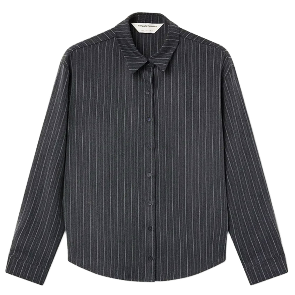 COMPAÑÍA FANTÁSTICA Camicia a righe sottili grigie