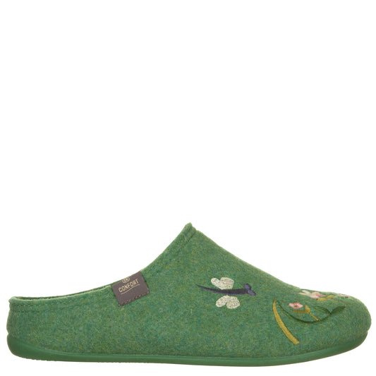 CONFORT - Ciabtte feltro con fiori-CALZAMUR-VIALESCARPE