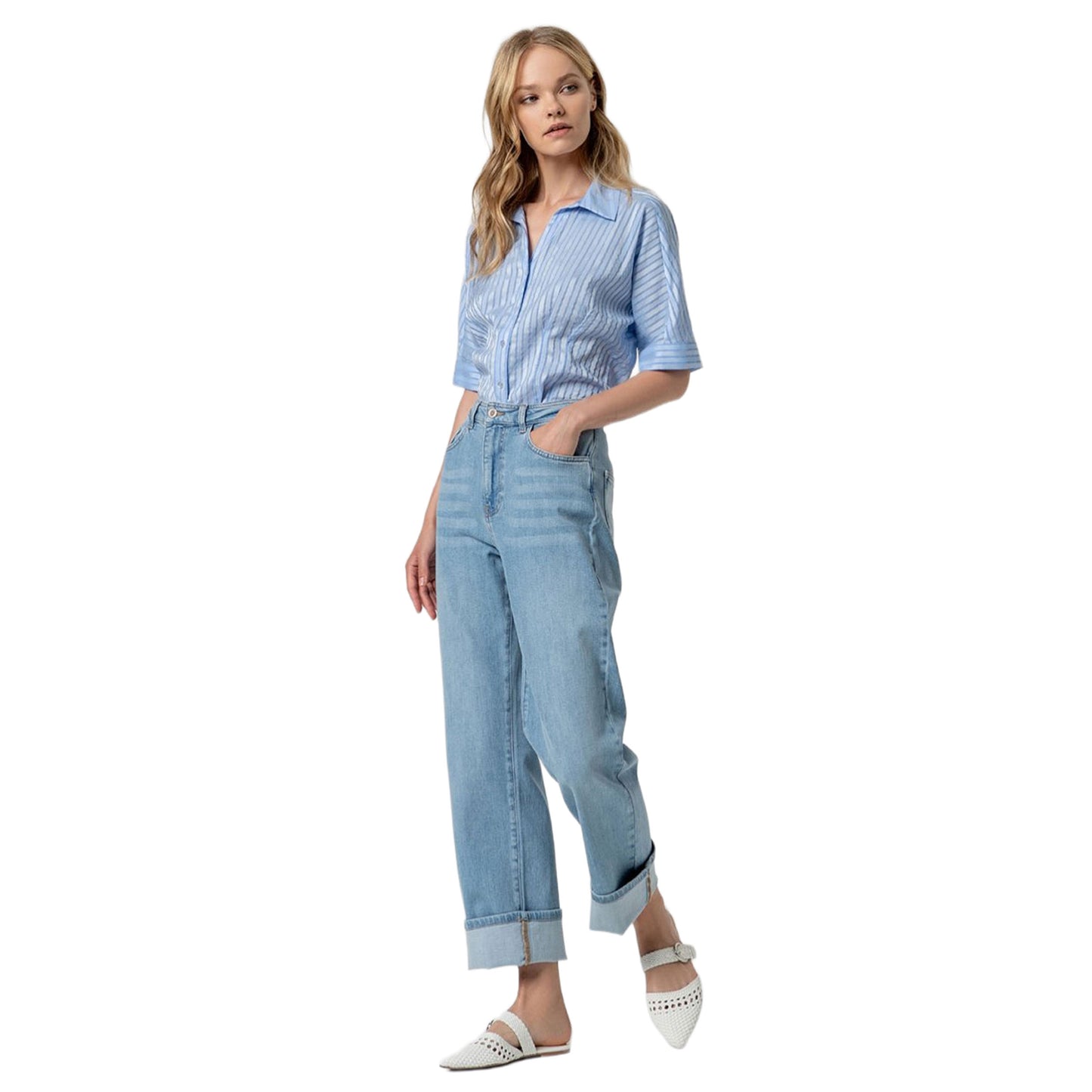 SURKANA Pantaloni Baggy Jeans Délavé-SURKANA-VIALESCARPE