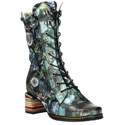 LAURA VITA Stivaletto con Lacci IBCANO15 Blu-LAURA VITA-VIALESCARPE