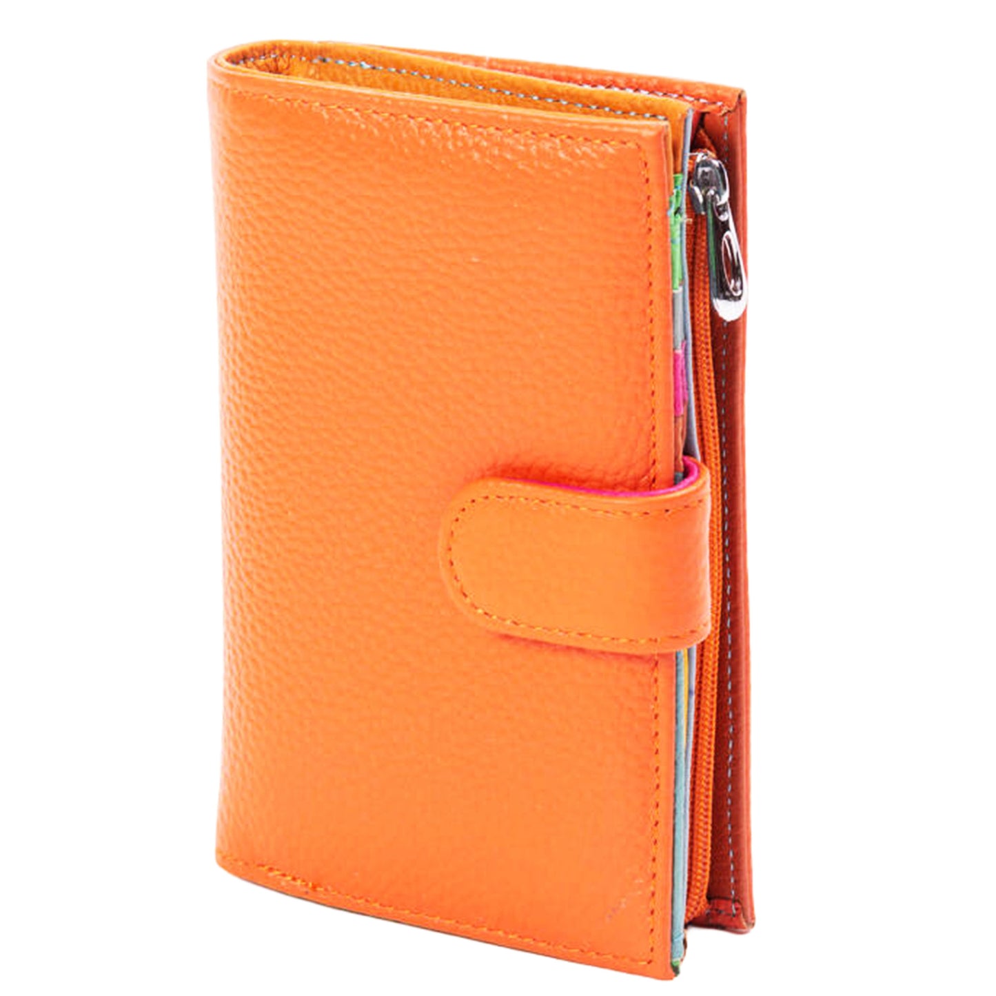 Portafoglio Medio Reuse Multicolor Arancio