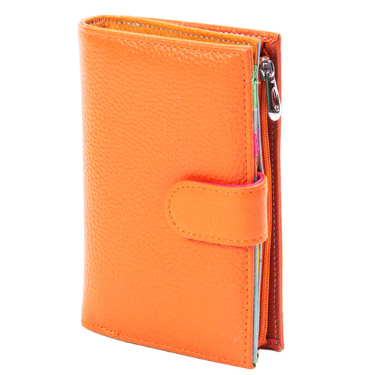 Portafoglio Medio Reuse Multicolor Arancio