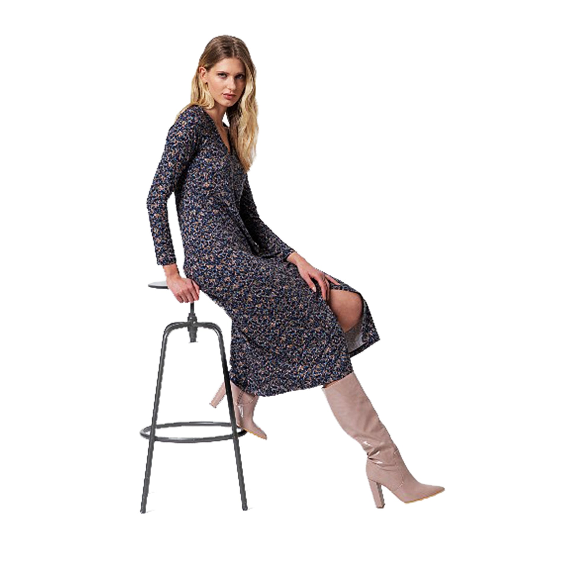 SURKANA - Abito midi con scollatura a V-SURKANA-VIALESCARPE