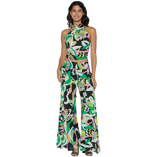 BABA DESIGN Pantaloni GREEN NECTAR Multicolor