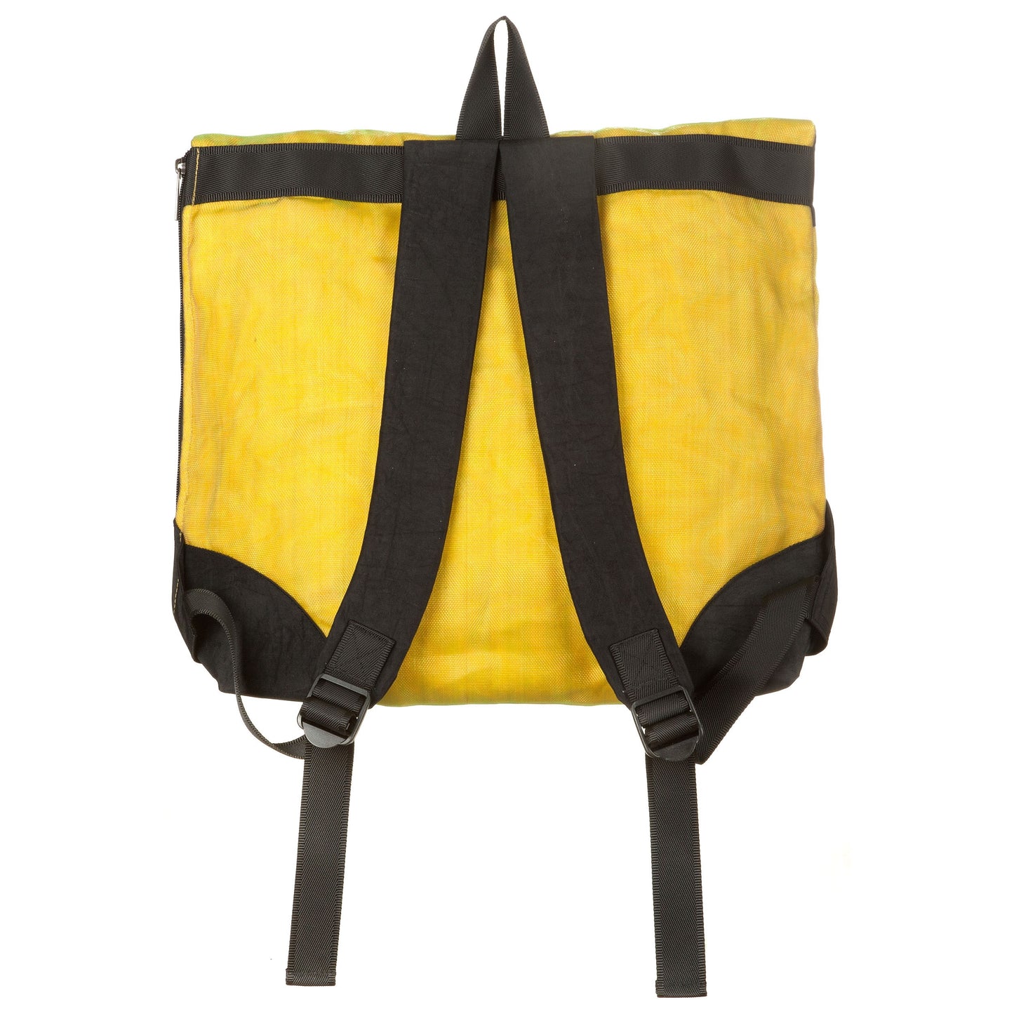 Zaino rete unisex con gomma, giallo