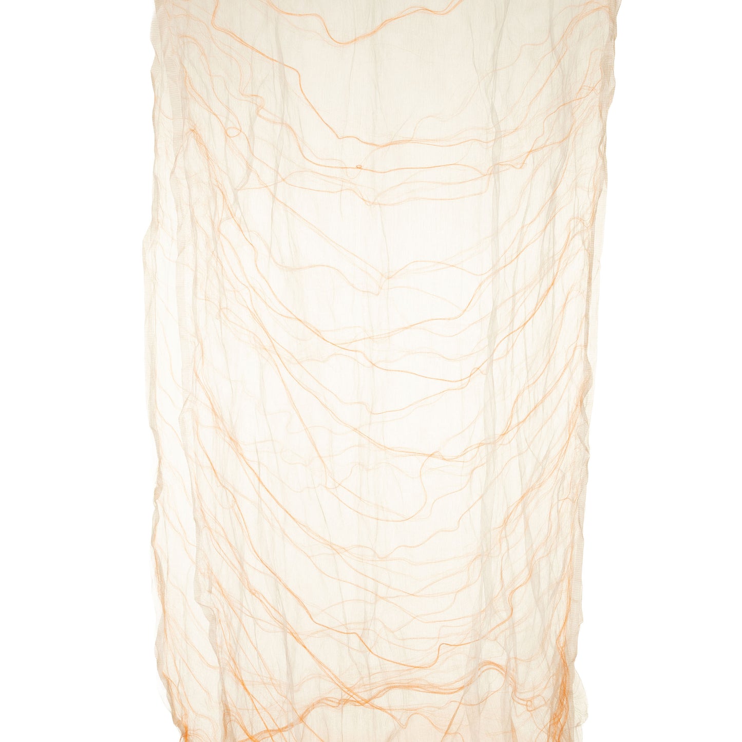 Sciarpa tubolare in seta con fili in contrasto