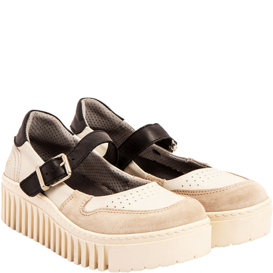 ART Mary Jean BRIGHTON Nappa Cream-Black-ART®-VIALESCARPE