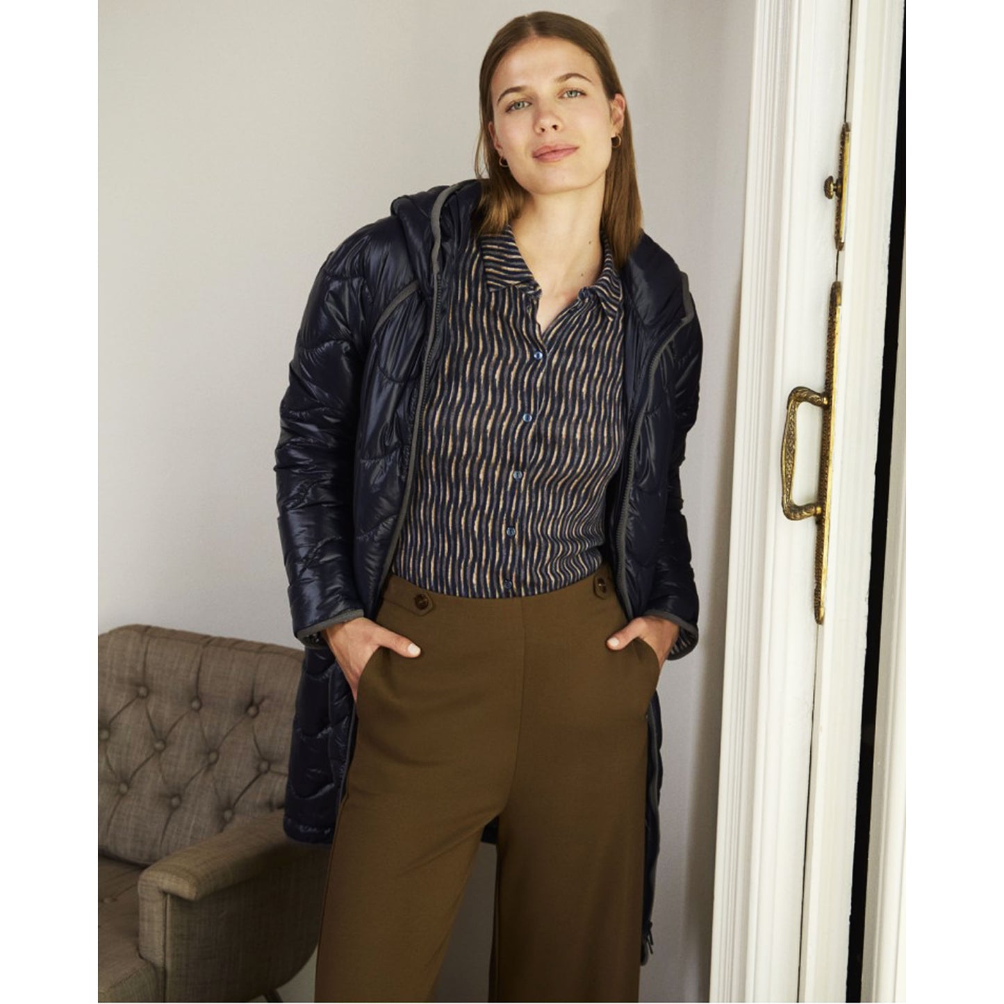 SURKANA - Piumini con dettagli in velluto-SURKANA-VIALESCARPE