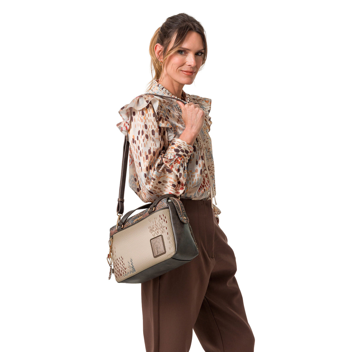 ANEKKE Borsa Bowling Blossom