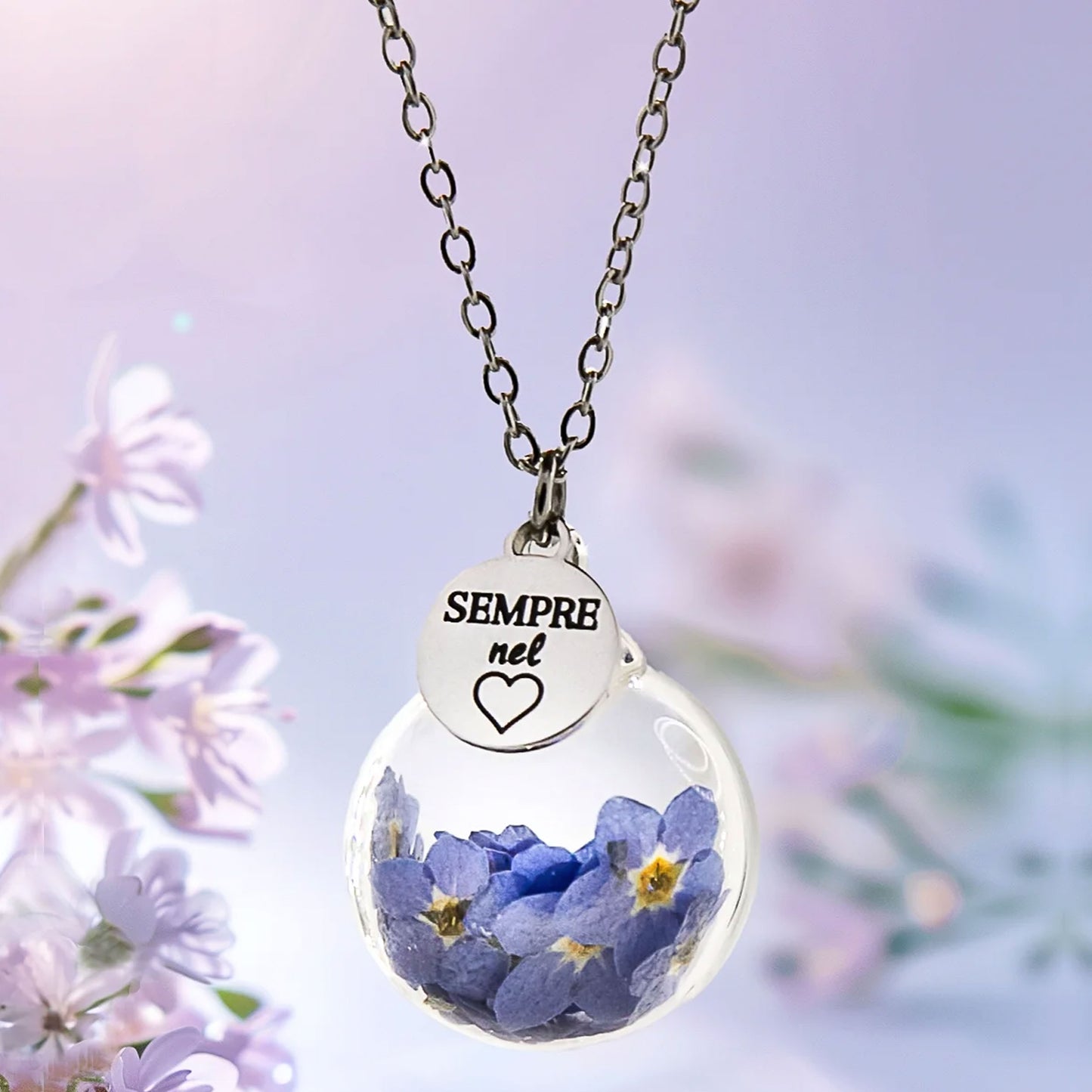 MAT TEA - Collana sei sempre nel cuore “Non ti scordar di me”-MAD TEA-VIALESCARPE