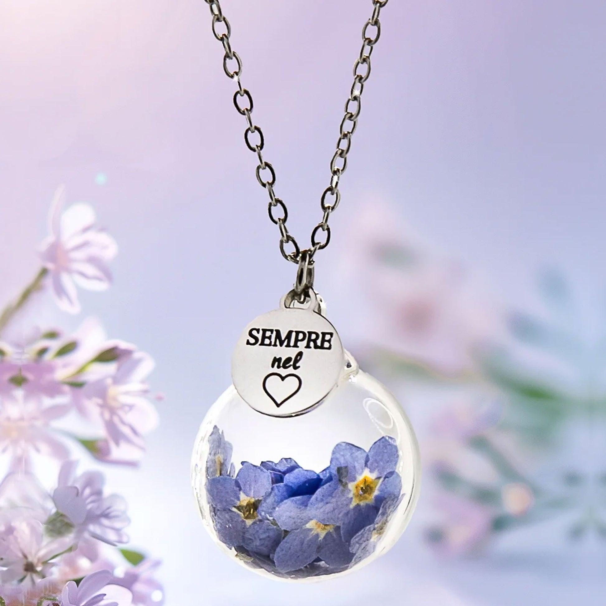 MAT TEA - Collana sei sempre nel cuore “Non ti scordar di me”-MAD TEA-VIALESCARPE