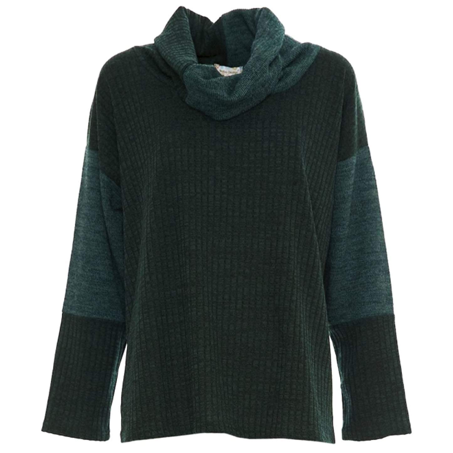 BABA Design Maglia patchwork MURAL VISIONS Verde-Baba design-VIALESCARPE