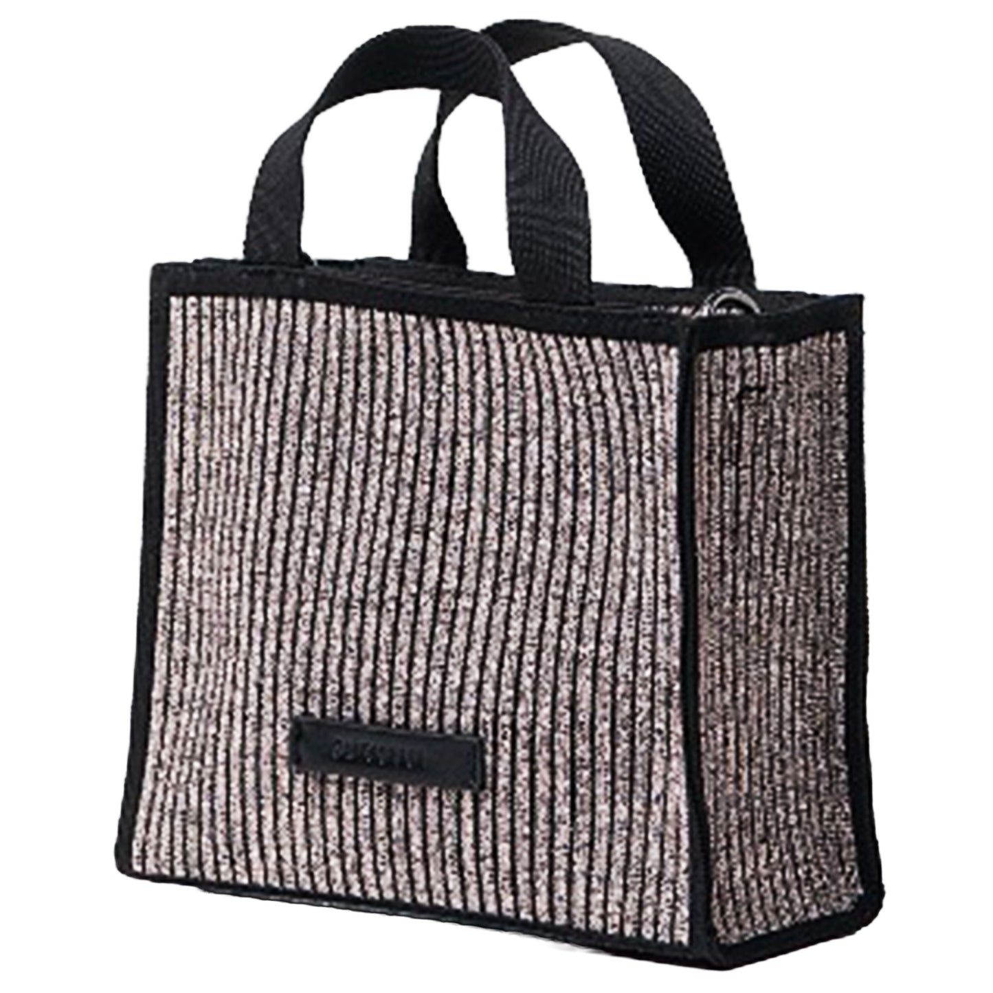 SURKANA - Mini shopper in maglia con zip e doppio manico
