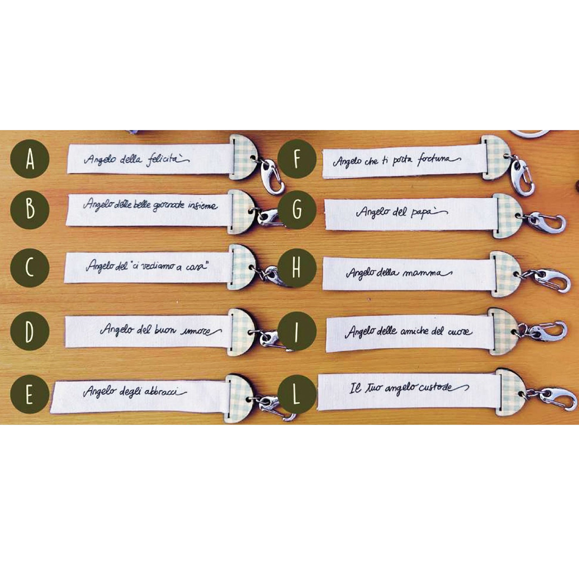 Picà Portachiavi in legno Angelo degli Abbracci-Picà-VIALESCARPE