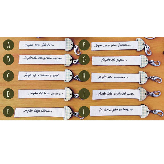 Picà Portachiavi in legno Angelo degli Abbracci-Picà-VIALESCARPE