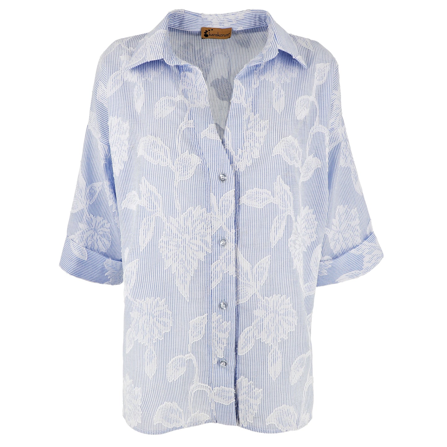 KARAKORUM Camicia GERTRUDE Azzurro-KARAKORUM-VIALESCARPE