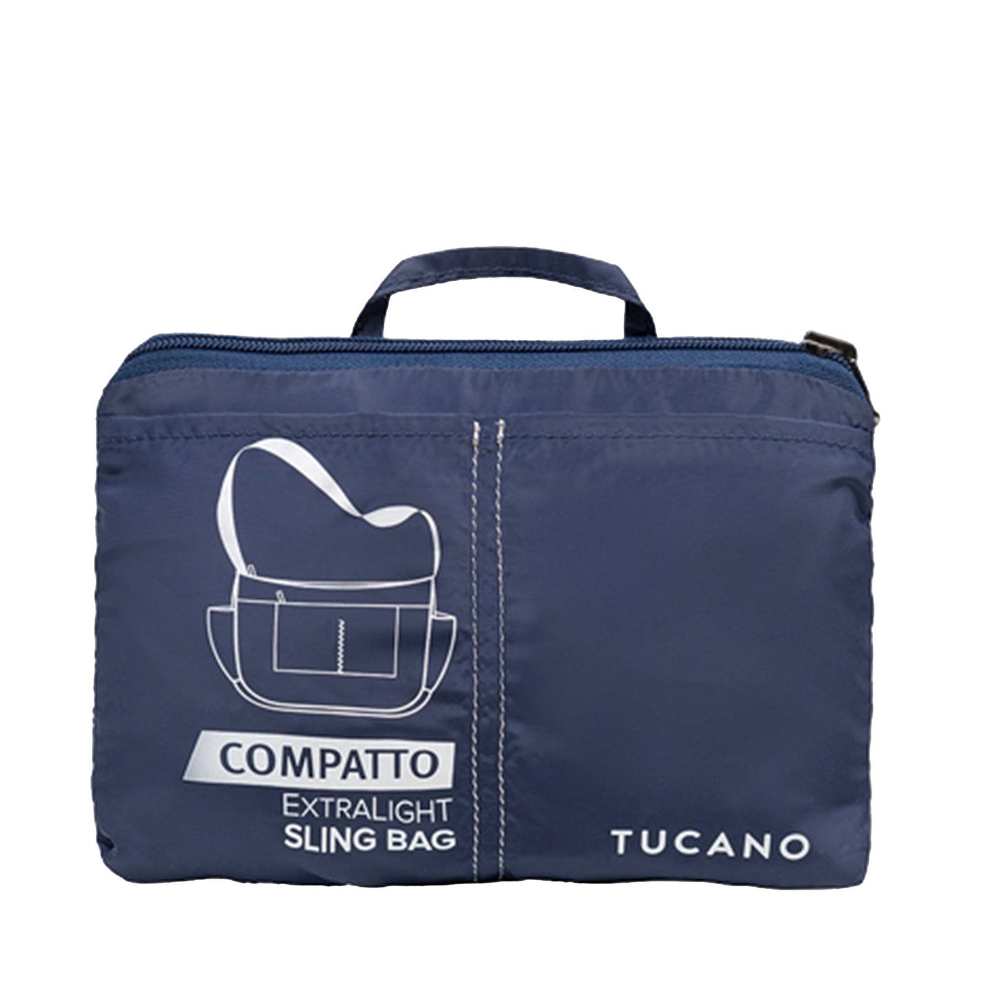 Borsa sling ripiegabile super leggera Blu