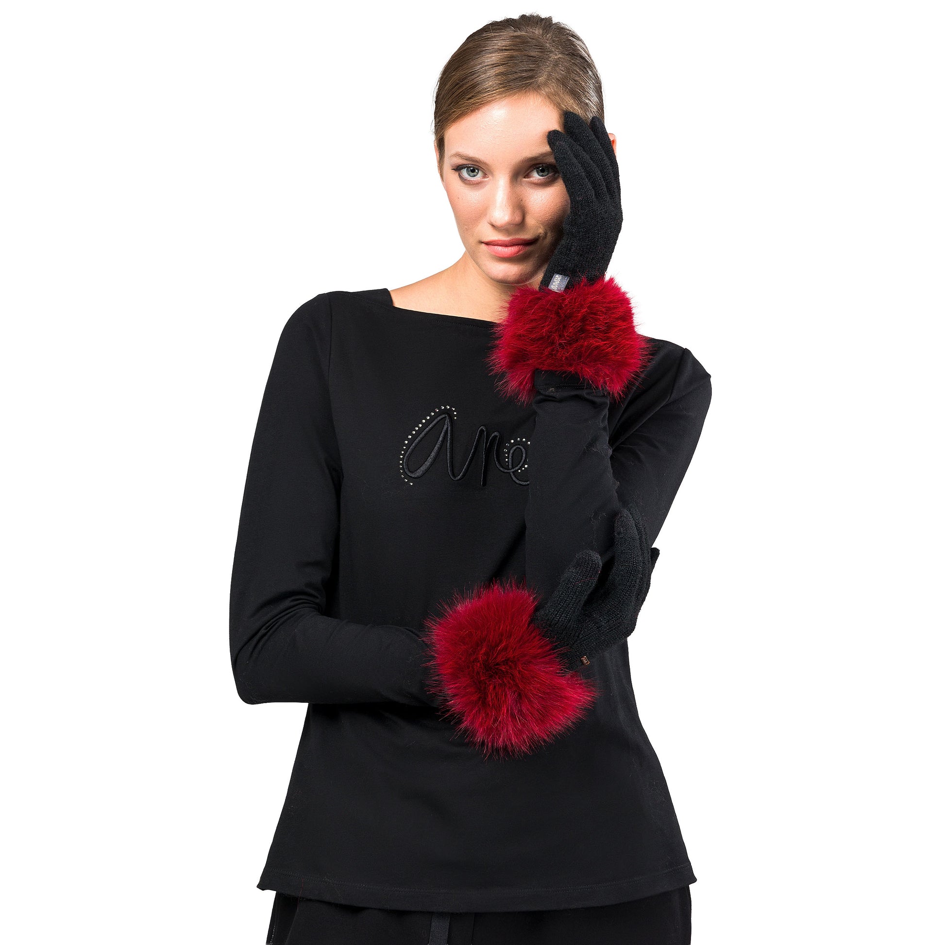 ANEKKE - Guanti con ecopelliccia-ANEKKE-VIALESCARPE