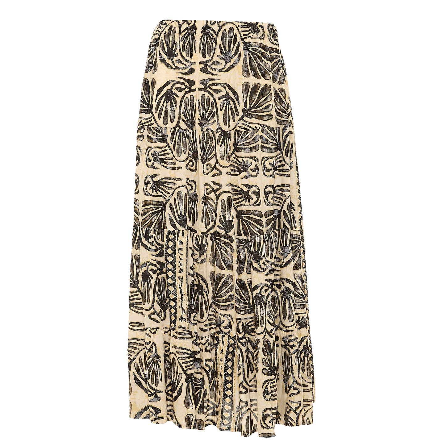 BABA DESIGN Gonna AZTEC HONEY Ecru e nero