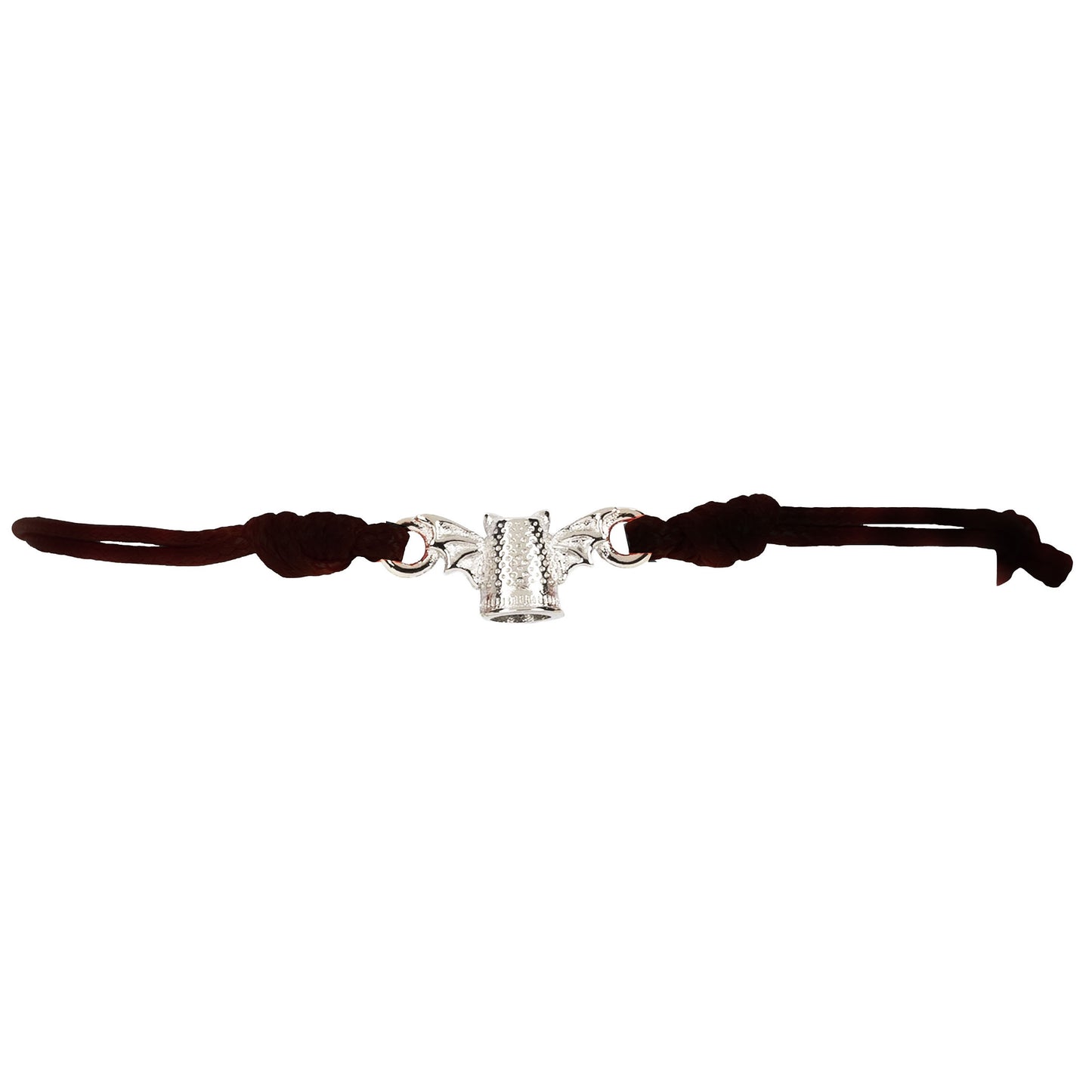 Bracciale Filo Magico Cotone Ditale rodio  diavolo