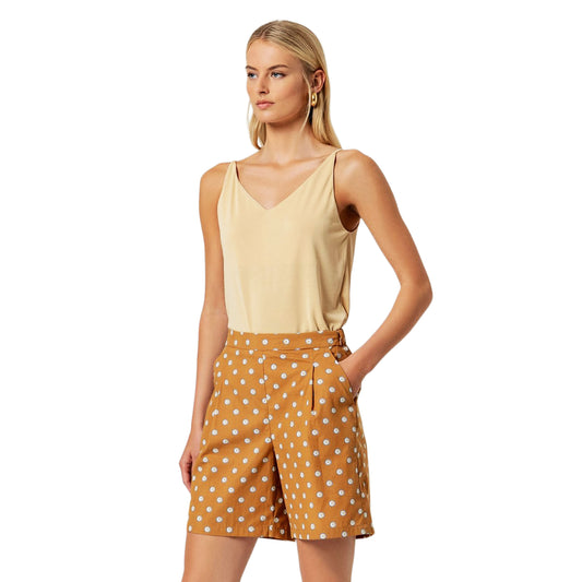 SURKANA Shorts con pince Cammello