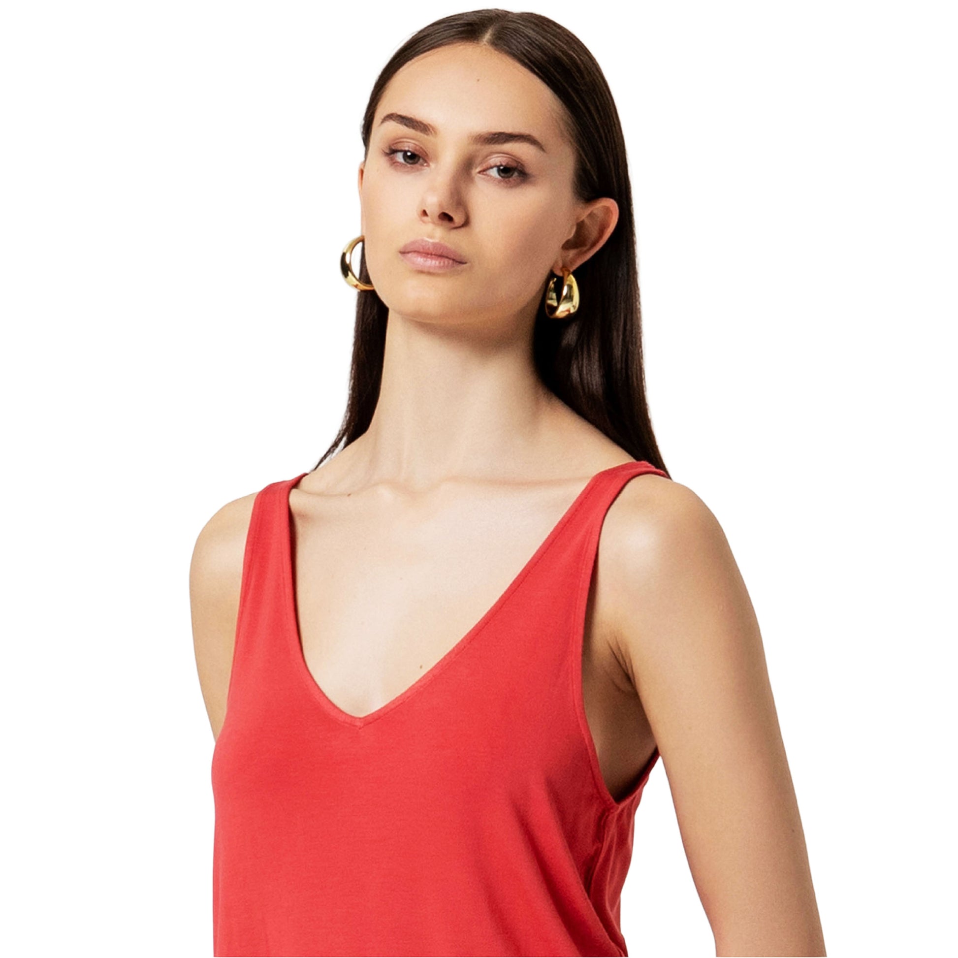 SURKANA Top a spalline Rosso-SURKANA-VIALESCARPE