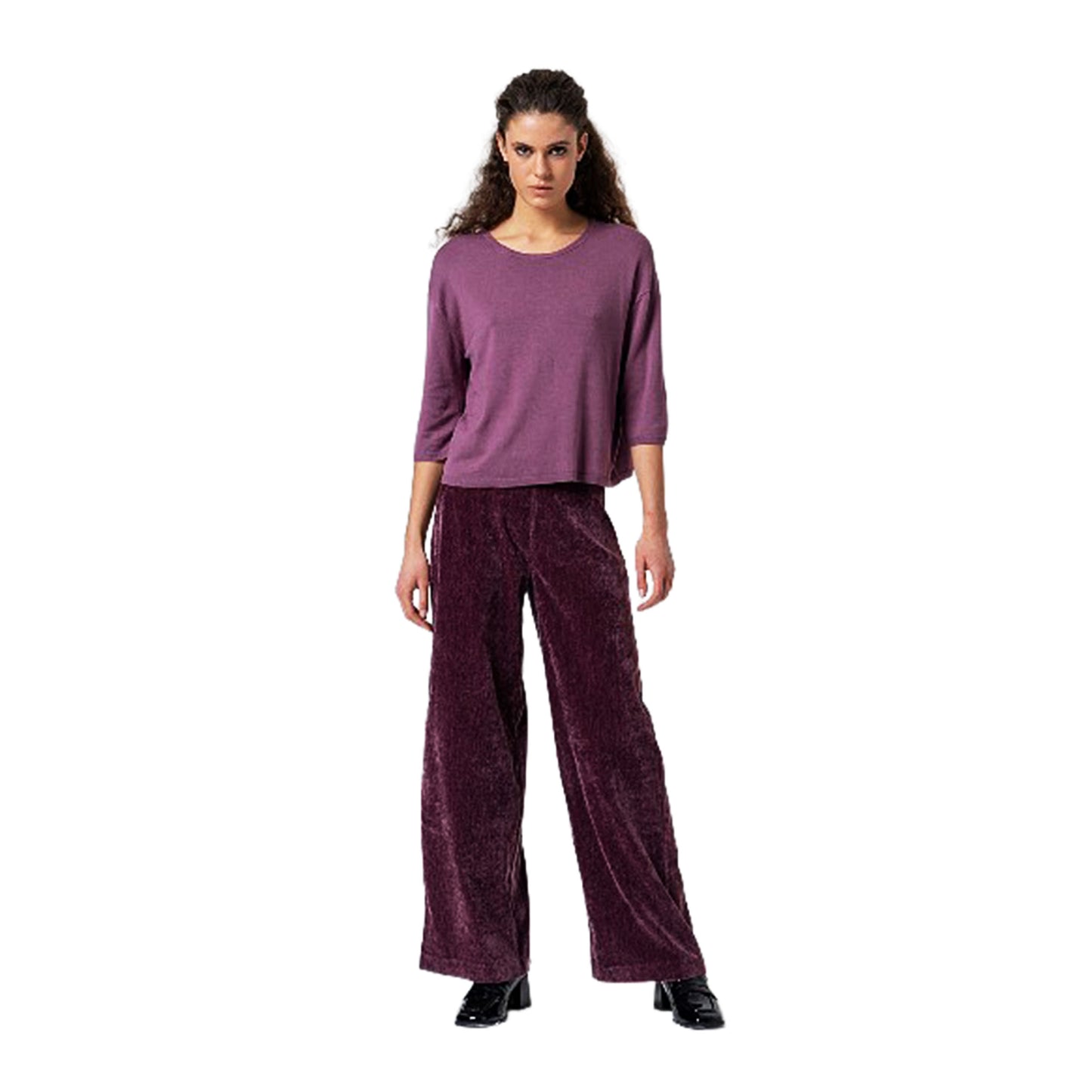 SURKANA - Maglia cropped a maniche 3/4-SURKANA-VIALESCARPE