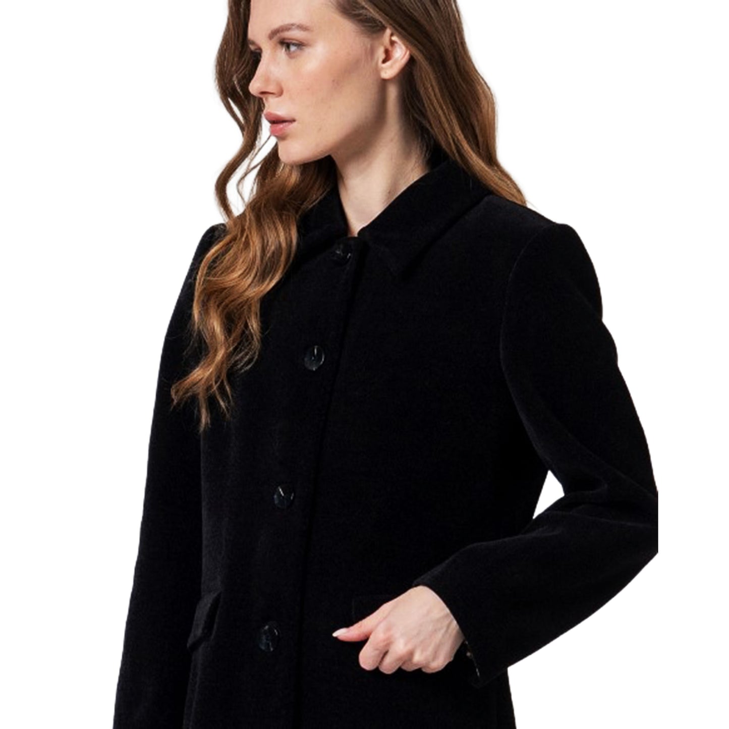 SURKANA - Cappotto dritto con fodera stampata-SURKANA-VIALESCARPE