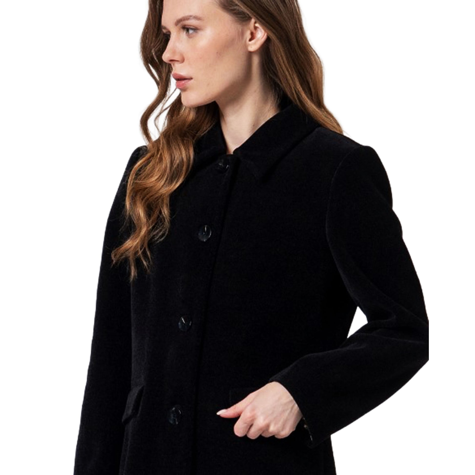 SURKANA - Cappotto dritto con fodera stampata-SURKANA-VIALESCARPE