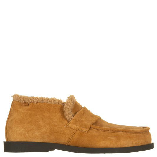 EL NATURALISTA - Slip On Silk-Suede, imbottite ARENISCA