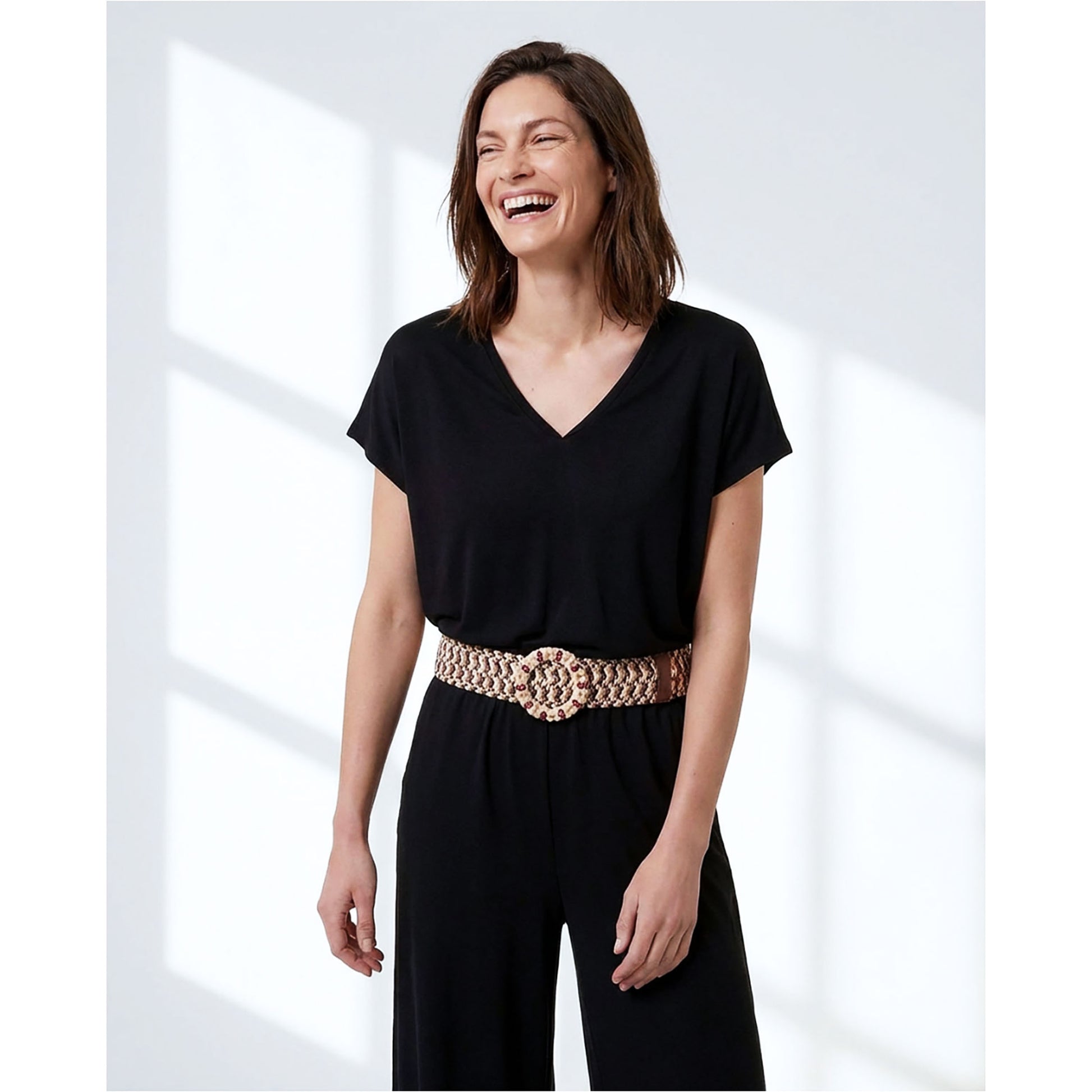 SURKANA Pantaloni Larghi Nero-SURKANA-VIALESCARPE