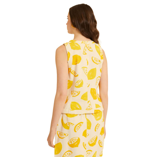 PEPALOVES Casacca con Limoni Bianco e Giallo