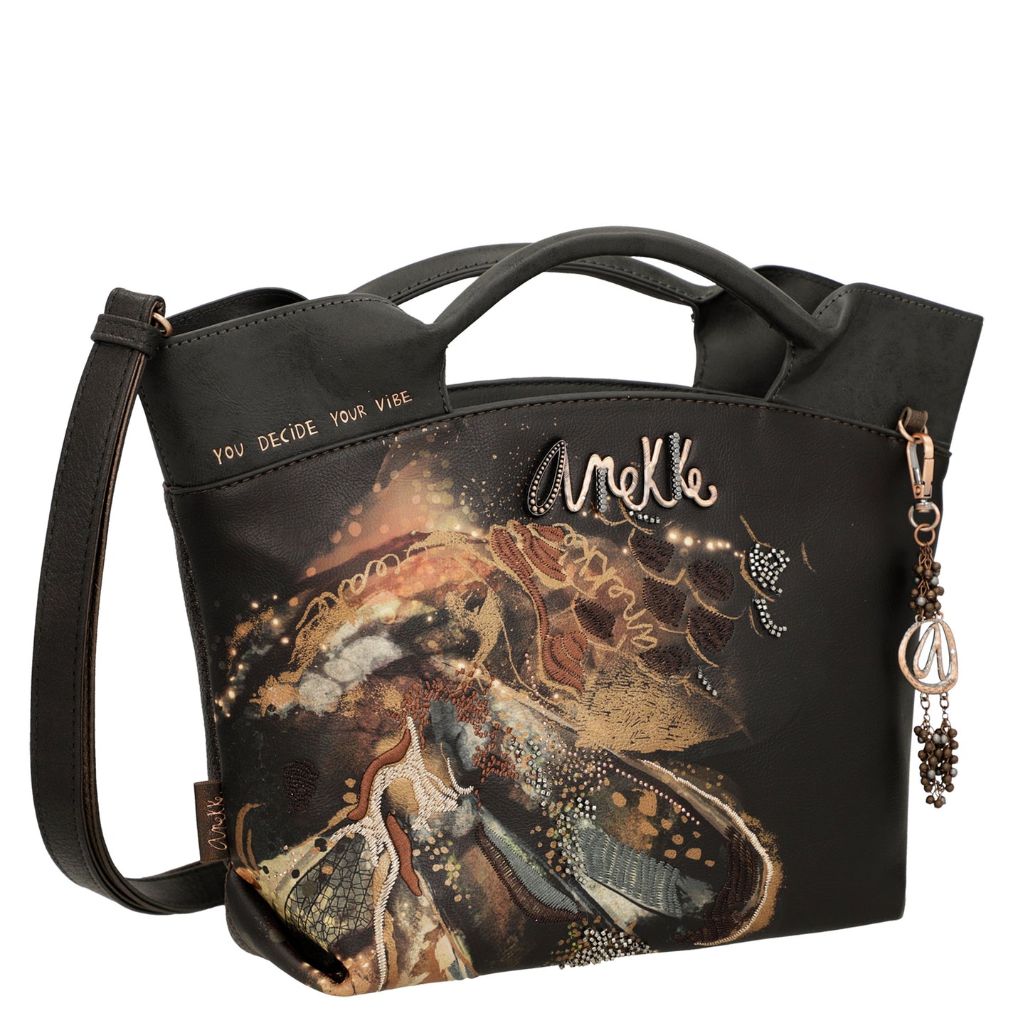 Borsa a tracolla con manici corti Wings