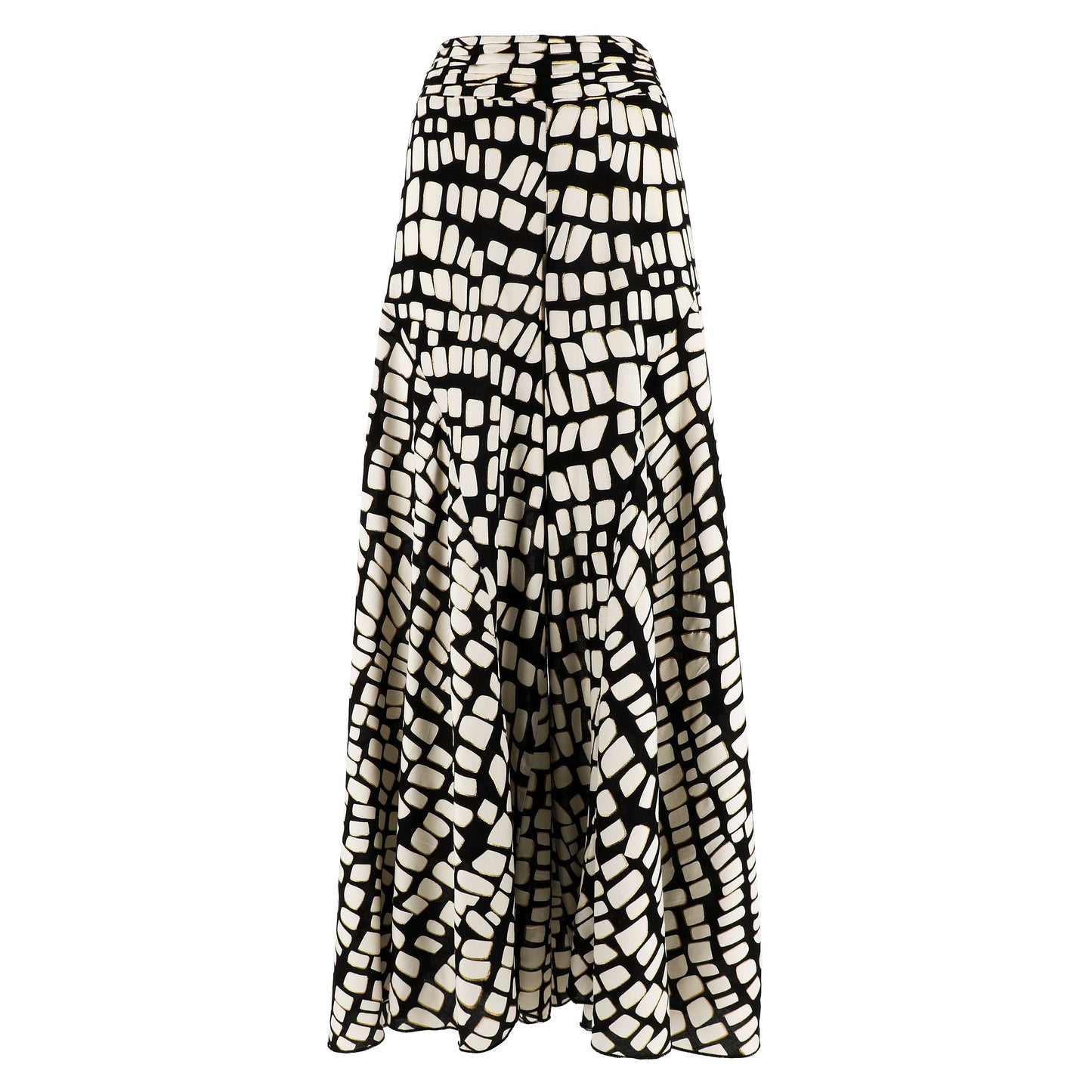 KARAKORUM Pantaloni PRECIOUS Ecru e Nero-KARAKORUM-VIALESCARPE