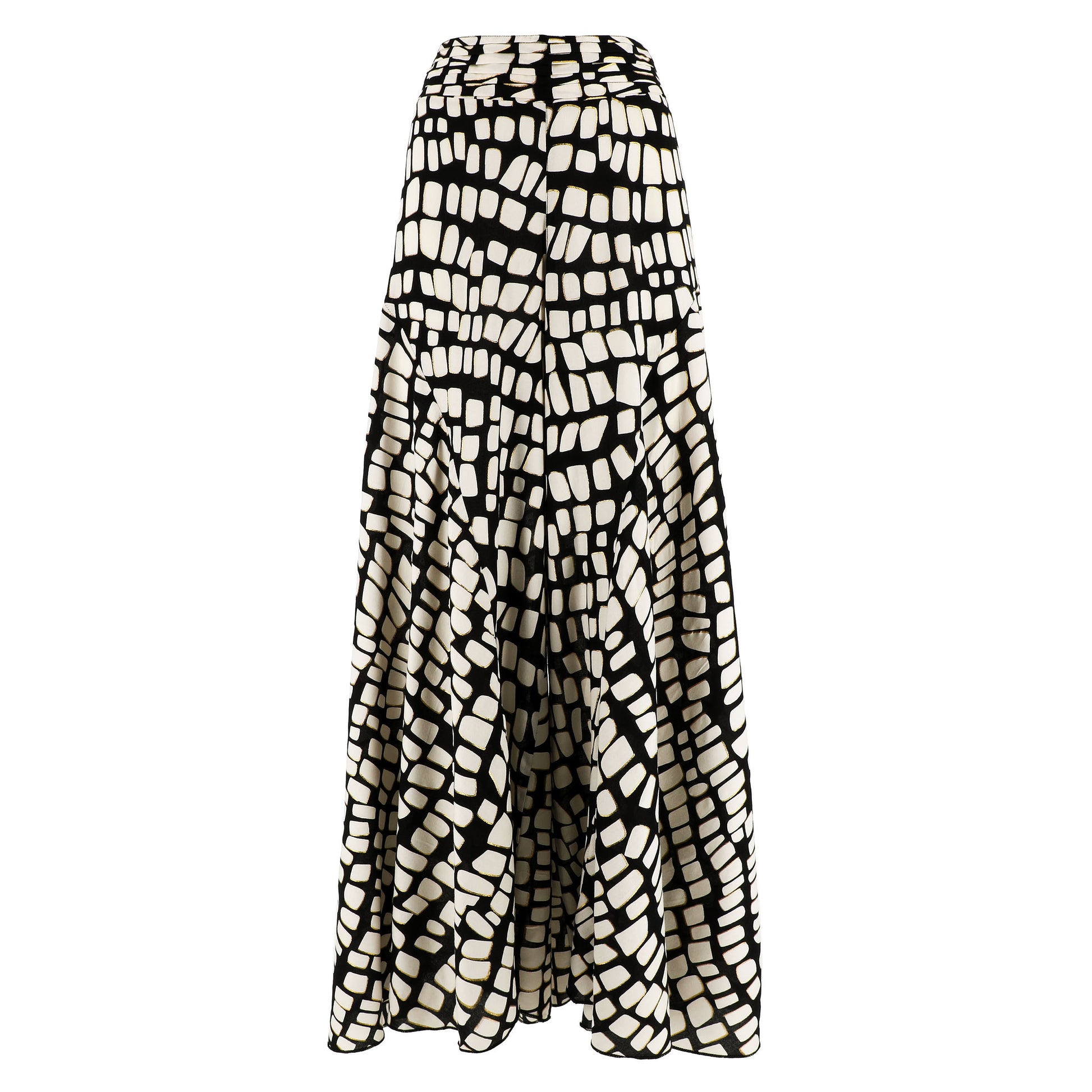 KARAKORUM Pantaloni PRECIOUS Ecru e Nero-KARAKORUM-VIALESCARPE