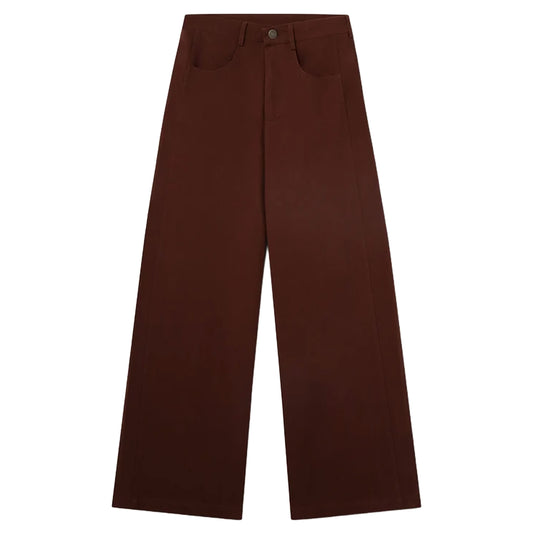 COMPAÑÍA FANTÁSTICA Pantaloni in denim marrone