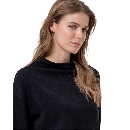 SURKANA Maglione in Maglia di Cotone Nero-SURKANA-VIALESCARPE