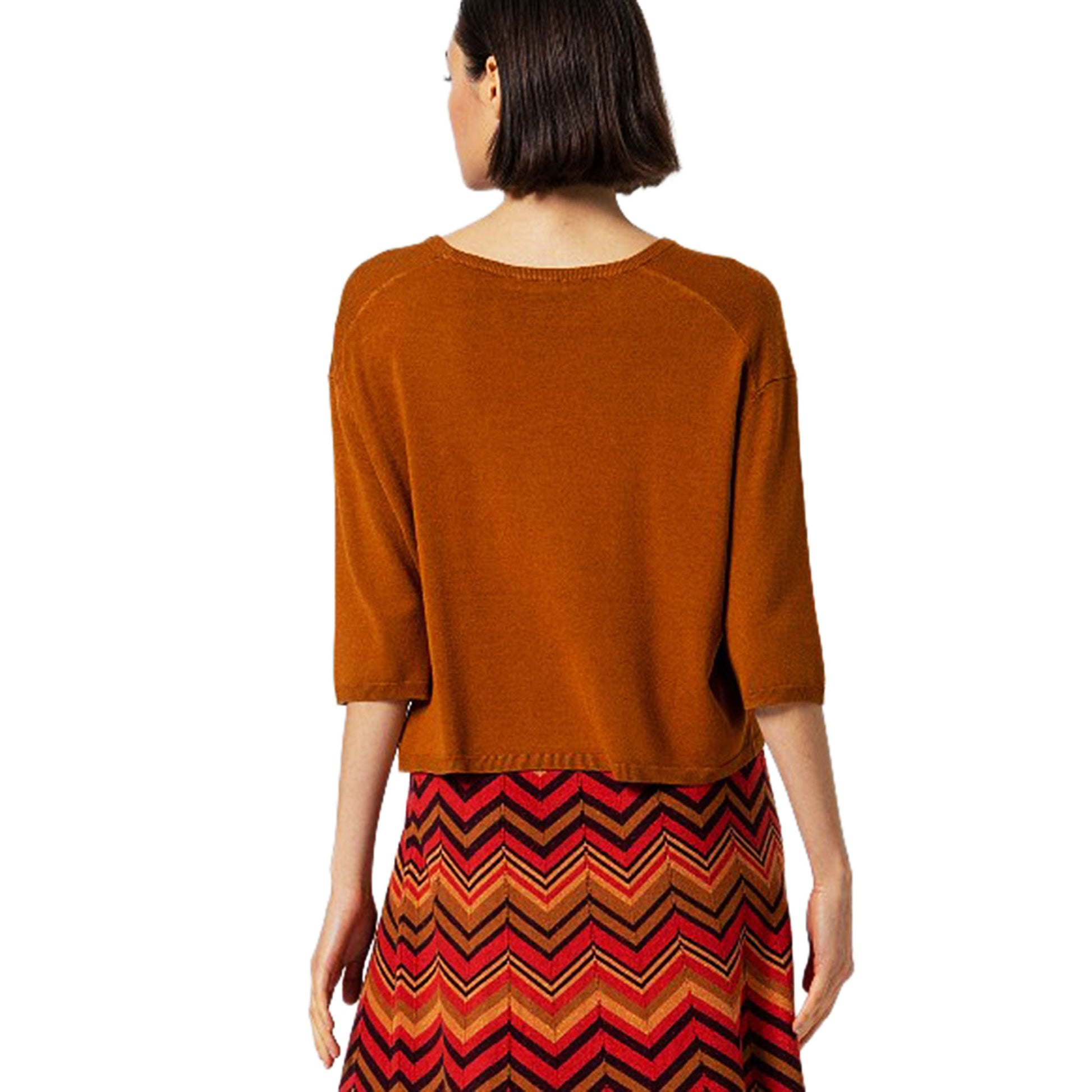 SURKANA - Maglia cropped a maniche 3/4-SURKANA-VIALESCARPE