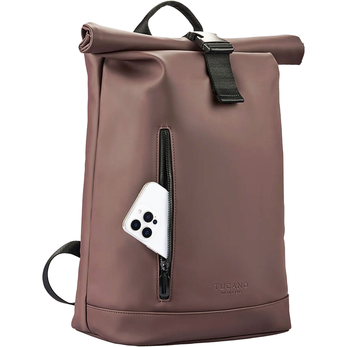 TUCANO Zaino Gommo Roll Top per Laptop Marrone
