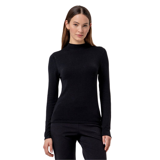 SURKANA Maglione Lupetto in Maglia Fine Nero-SURKANA-VIALESCARPE