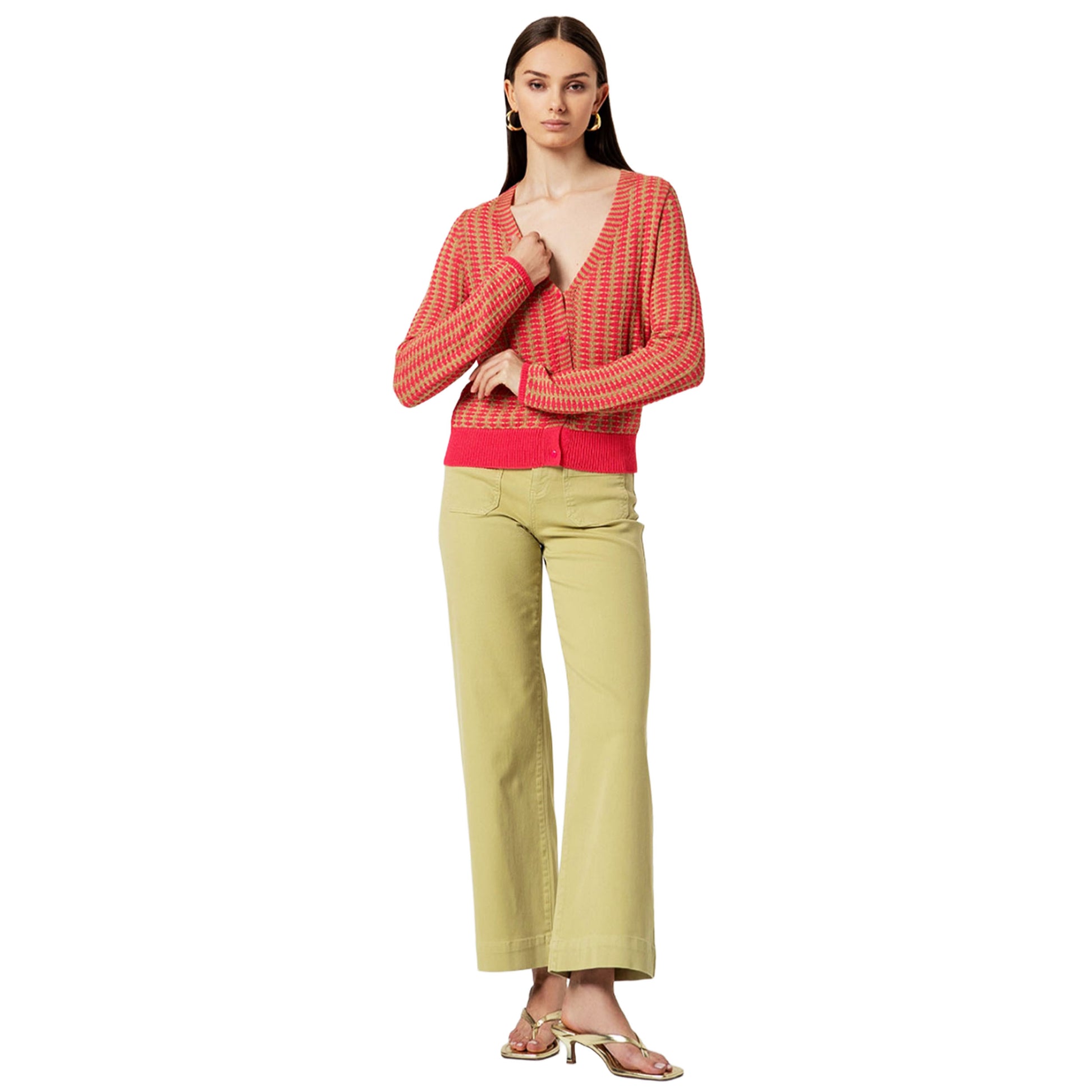 SURKANA Top a spalline Rosso-SURKANA-VIALESCARPE