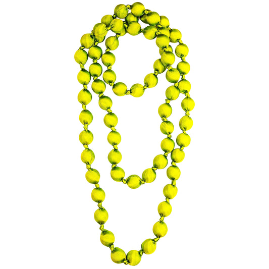Collana Doan Mega Nodi seta Verde acido