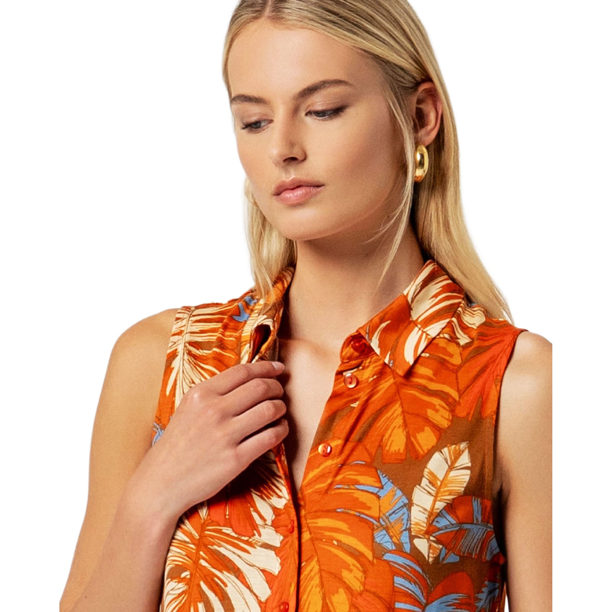 SURKANA Camicia senza maniche Arancio-SURKANA-VIALESCARPE