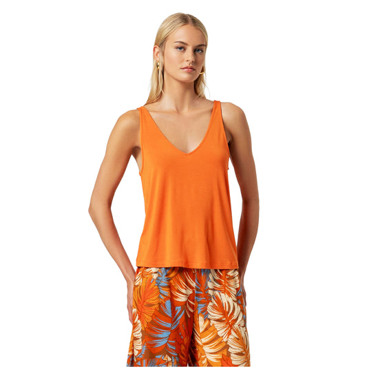 SURKANA Top a spalline Arancio-SURKANA-VIALESCARPE