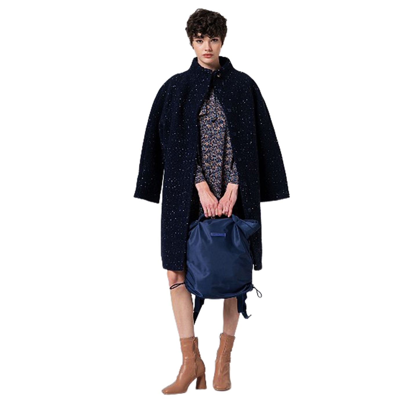 SURKANA - Cappotto con maniche raglan e collo alto-SURKANA-VIALESCARPE