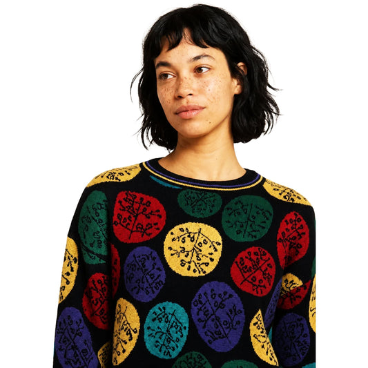 PEPALOVES Maglia Jersey Dots Nero Multicolor